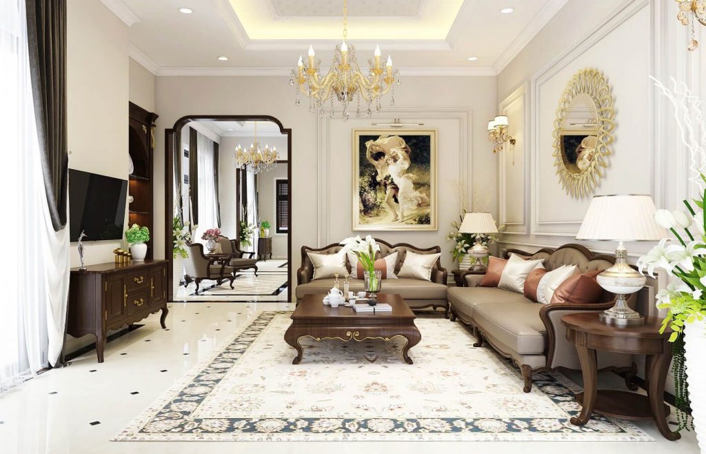 Thiết kế nội thất chung cư Tân Cổ Điển - View 6