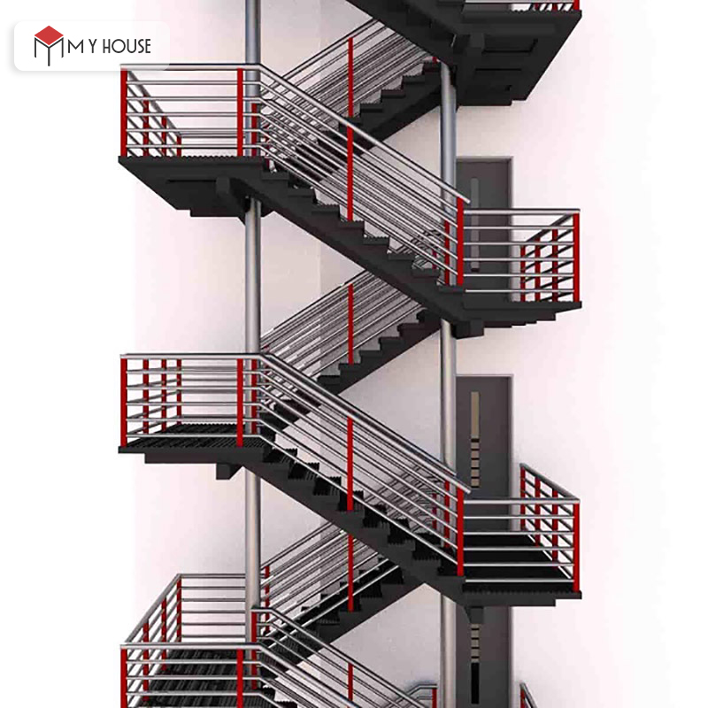 Tiêu chuẩn thiết kế thang thoát hiểm 1