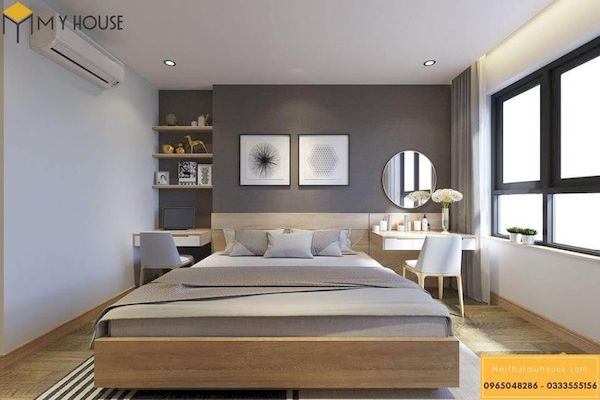 Phòng ngủ gỗ công nghiệp đẹp - Hình ảnh 1