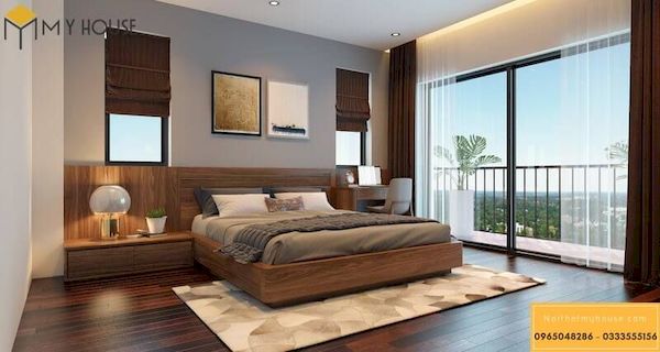 Phòng ngủ gỗ công nghiệp đẹp - Hình ảnh 6