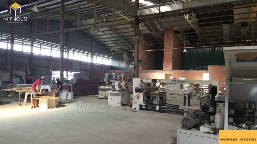 Xưởng sản xuất nội thất gỗ veneer óc chó chuyên nghiệp