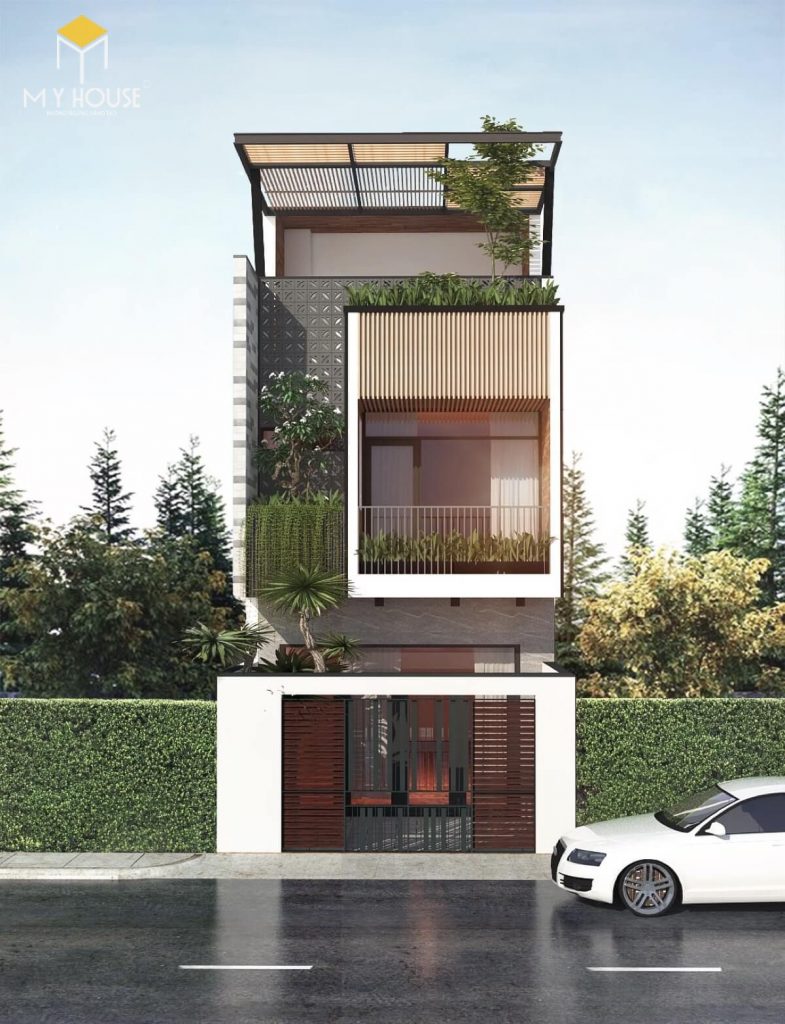 Nhà đẹp 3 tầng hiện đại - Mẫu 6