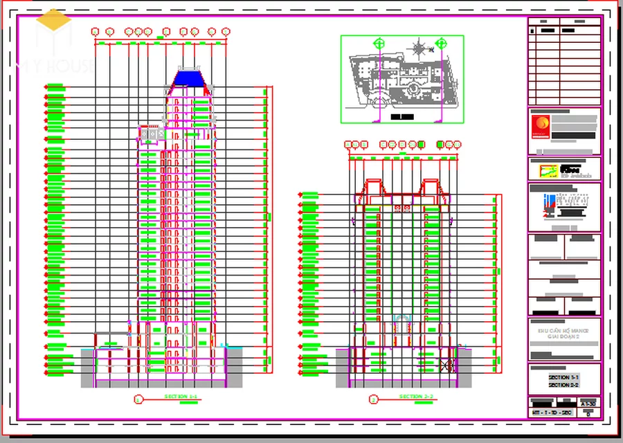 File cad chung cư cao cấp