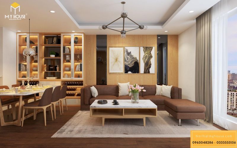 Mẫu thiết kế nội thất căn hộ hiện đại - View 2