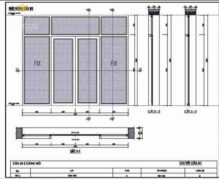 Bản vẽ thiết kế kết cấu biệt thự