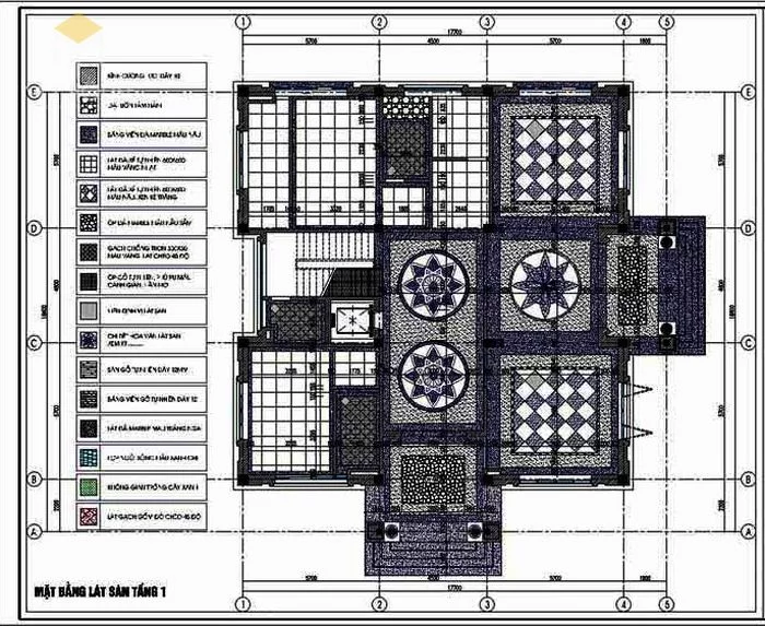 Bản vẽ thiết kế kết cấu biệt thự