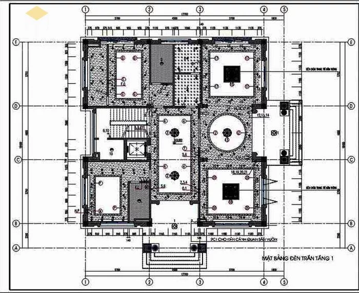 Bản vẽ thiết kế kết cấu điện - nước biệt thự