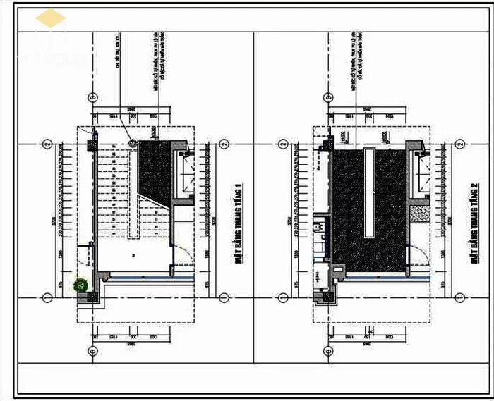 Bản vẽ thiết kế kết cấu biệt thự