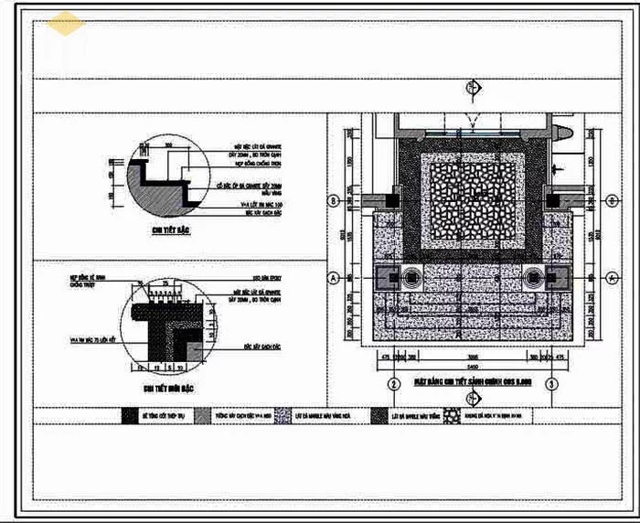 Bản vẽ kiến trúc biệt thự các mặt cắt