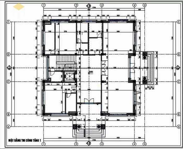 Bản vẽ kiến trúc biệt thự các mặt cắt