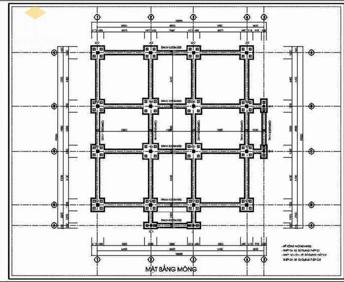 Bản vẽ thiết kế kết cấu biệt thự