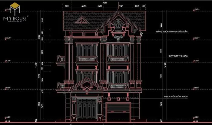 Bản vẽ nhà biệt thự mới