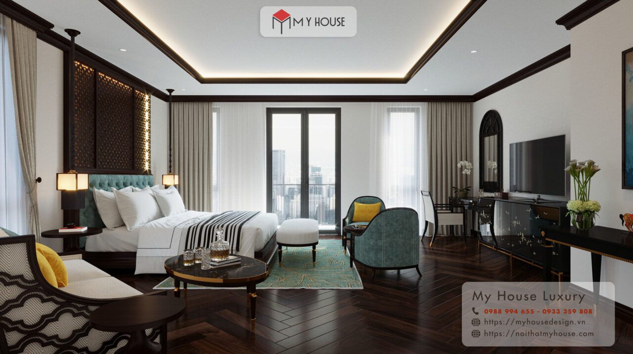 giường ngủ khách sạn 5 sao