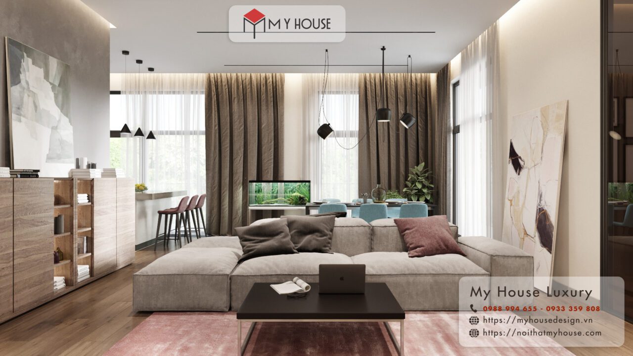 nội thất chung cư gỗ công nghiệp