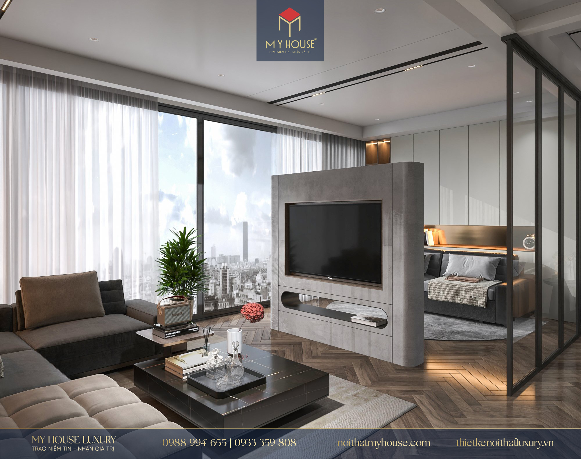 Thiết kế nội thất chung cư Vinhomes D’Capitale 3