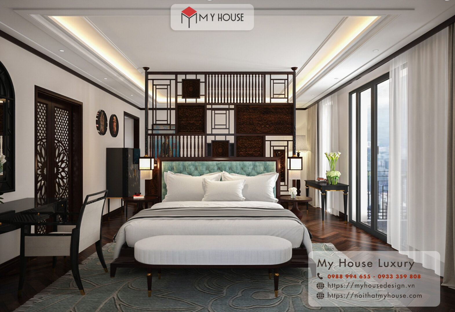 thiết kế nội thất phòng ngủ khách sạn 7