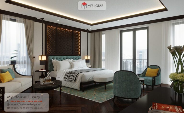 thiết kế nội thất phòng ngủ khách sạn