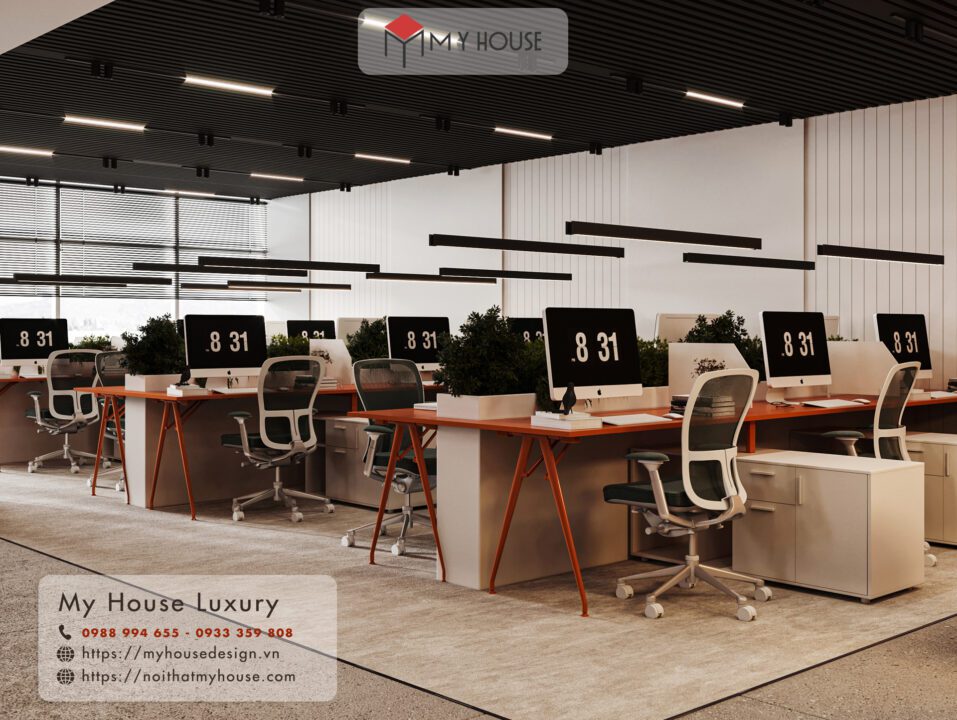 thiết kế nội thất văn phòng 100m2