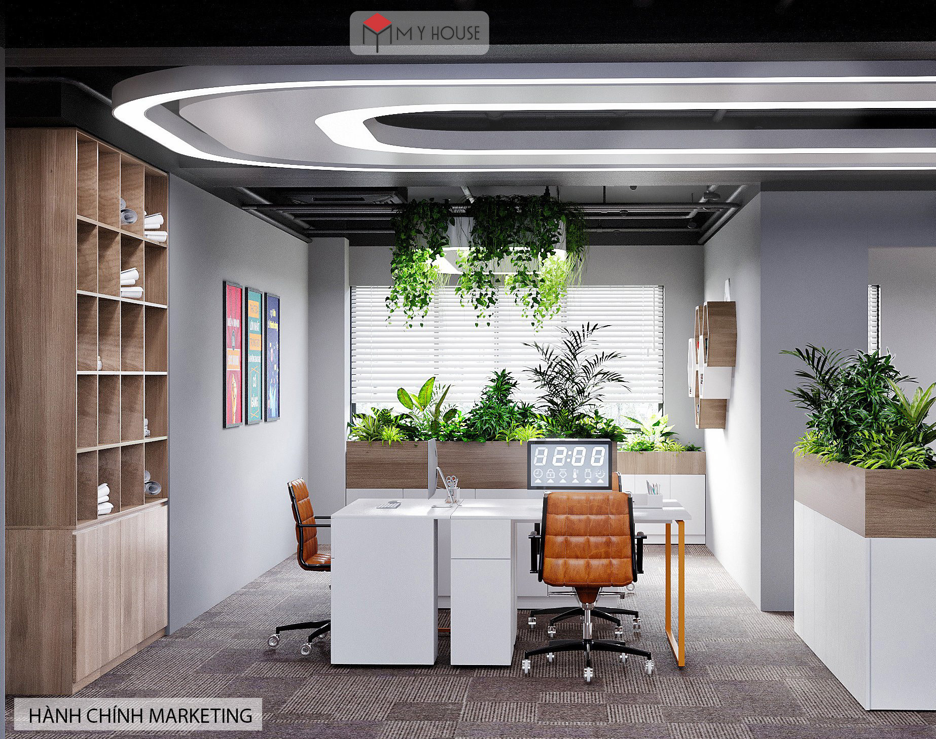 thiết kế nội thất văn phòng hiện đại 5
