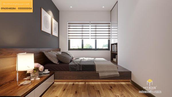 Nội thất phòng ngủ căn 2 ngủ - hình 9