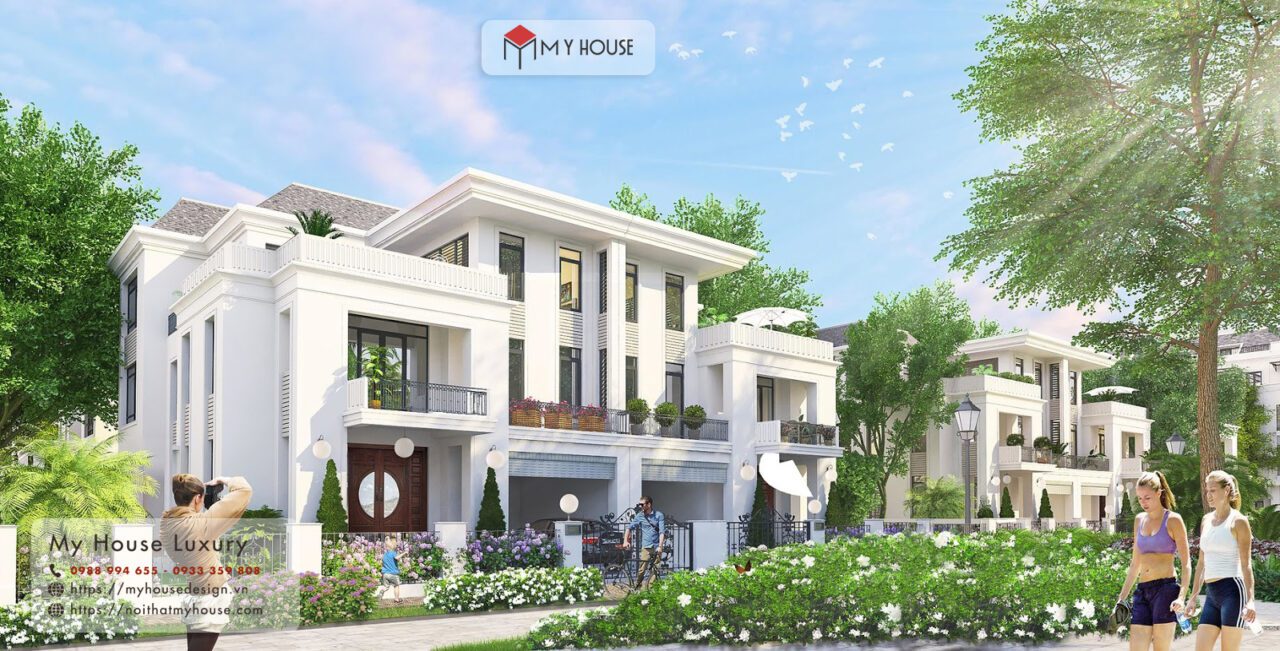 thiết kế nội thất biệt thự louis city đại mỗ 1