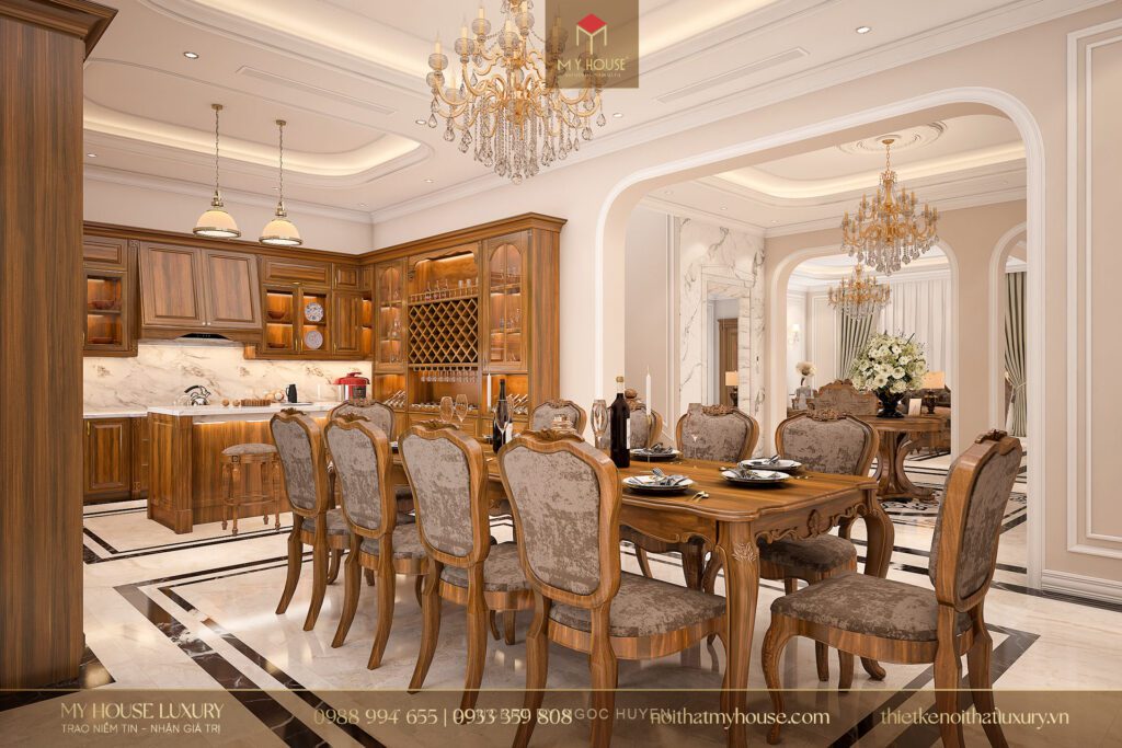 phòng bếp tân cổ điển