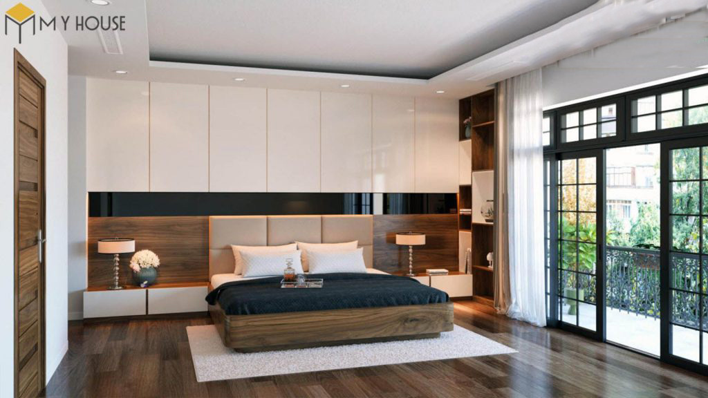 Phòng ngủ gỗ óc chó +53 Mẫu thiết kế nội thất cao cấp 2023 29