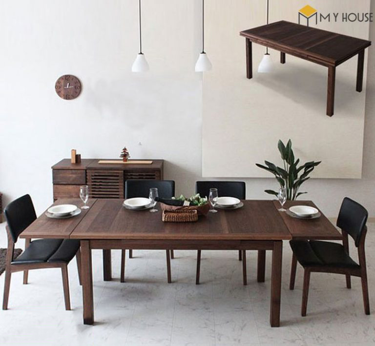 Bàn ghế ăn gỗ óc chó 92