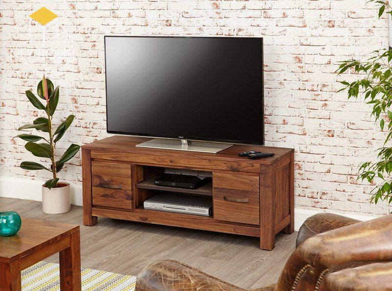 Mẫu kệ tivi gỗ óc chó – Bộ sưu tập kệ tivi dành riêng cho những phòng khách chung cư đơn giản