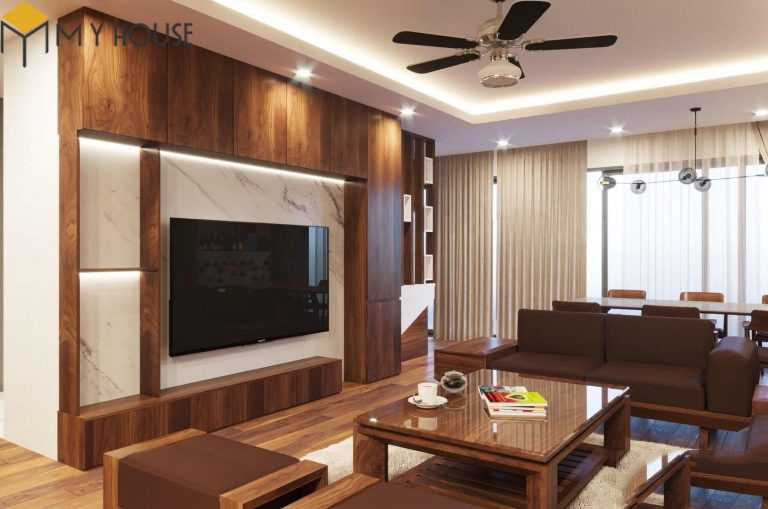 Bàn ghế - Sofa gỗ óc chó đẹp 91