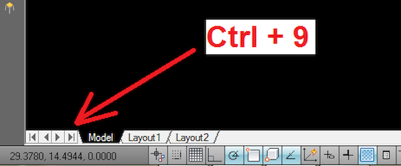 Cách hiển thị dòng lệnh Command line (Ctrl +9)