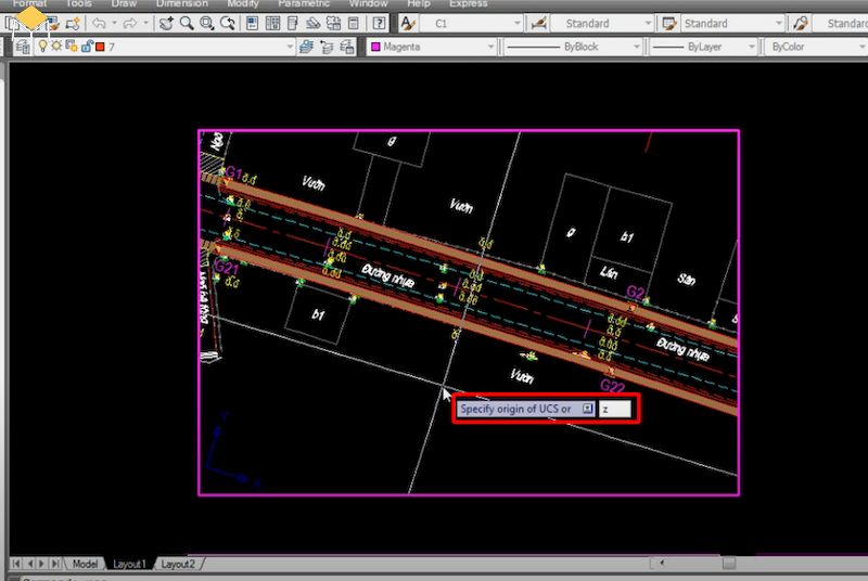 Hướng dẫn xoay bản vẽ trong layout autocad