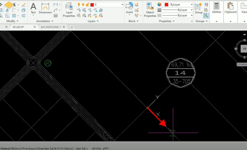 Hướng dẫn xoay bản vẽ bằng lệnh UCS trong Cad 