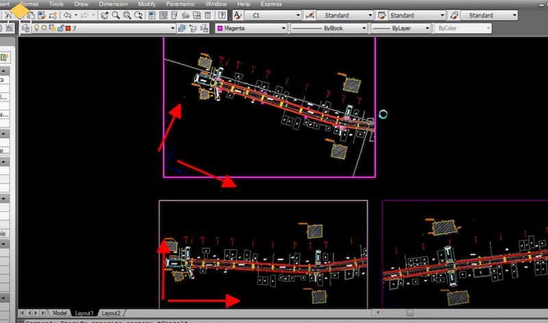 Cách xoay bản vẽ trong layout