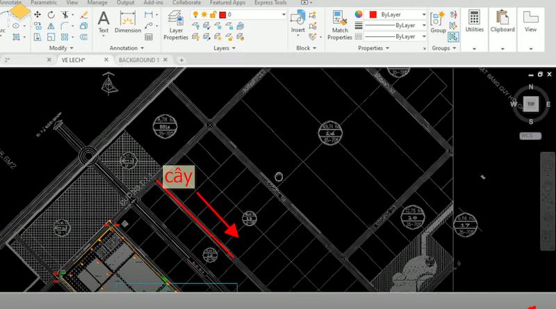 Cách xoay bản vẽ bằng lệnh UCS trong Cad 