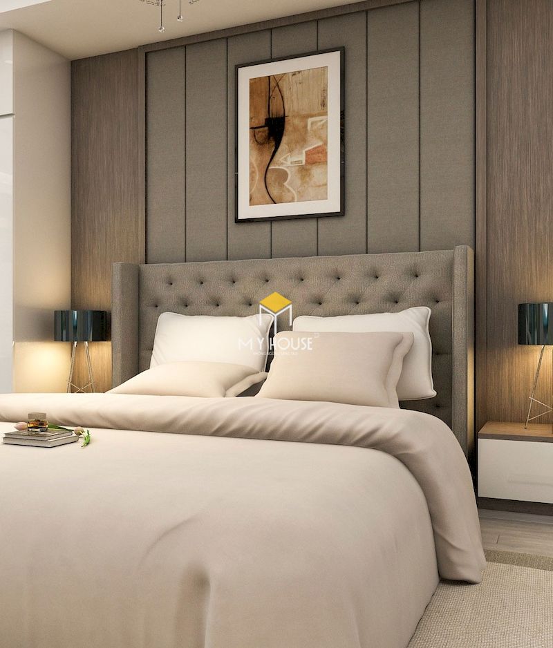 Nội thất phòng ngủ hiện đại với giường ngủ phong cách châu ÂU