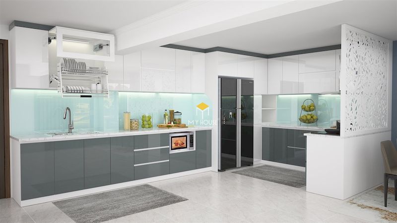Thiết kế nội thất phòng bếp hiện đại cho nhà phố, chung cư 