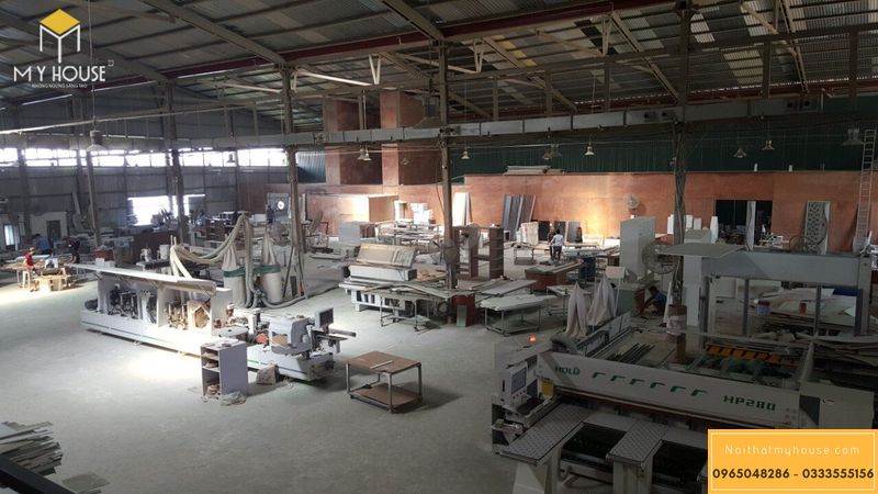 Một góc nhà máy sản xuất nội thất My House quy mô gần 6000m2