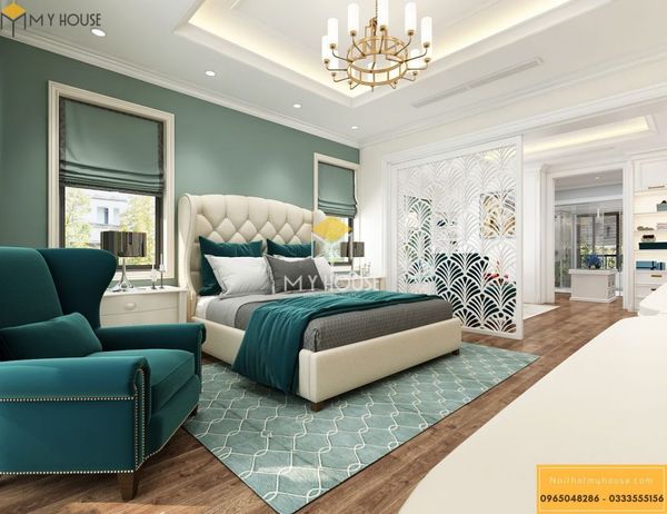 Nội thất phòng ngủ phong cách châu Âu - Mẫu 08