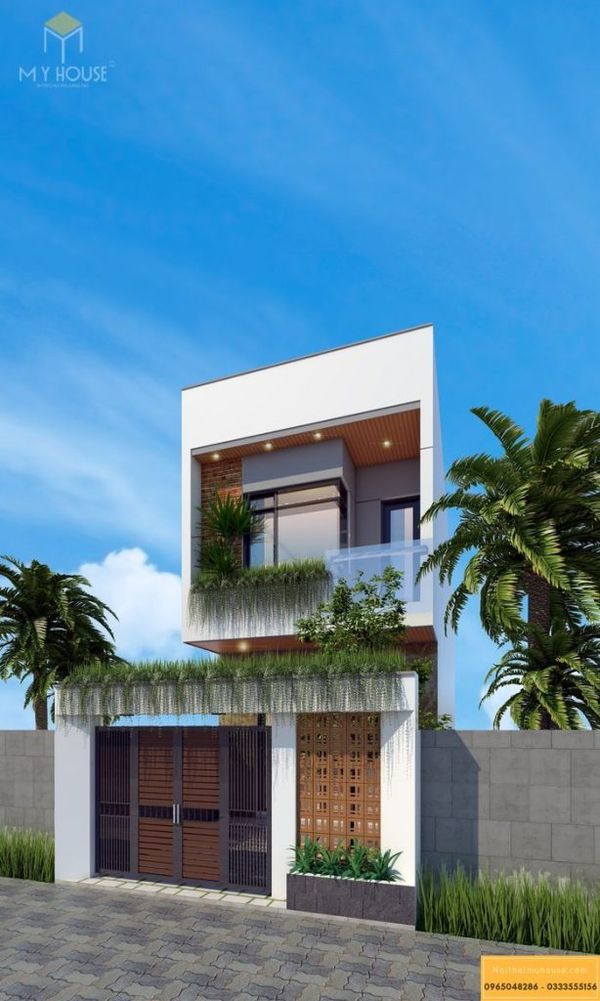 Mặt bằng thiết kế nhà 2 tầng đẹp ở nông thôn