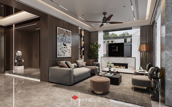 Thiết kế nội thất biệt thự phong cách hiện đại KĐT Vinhome Riverside - Myhouse Design 130