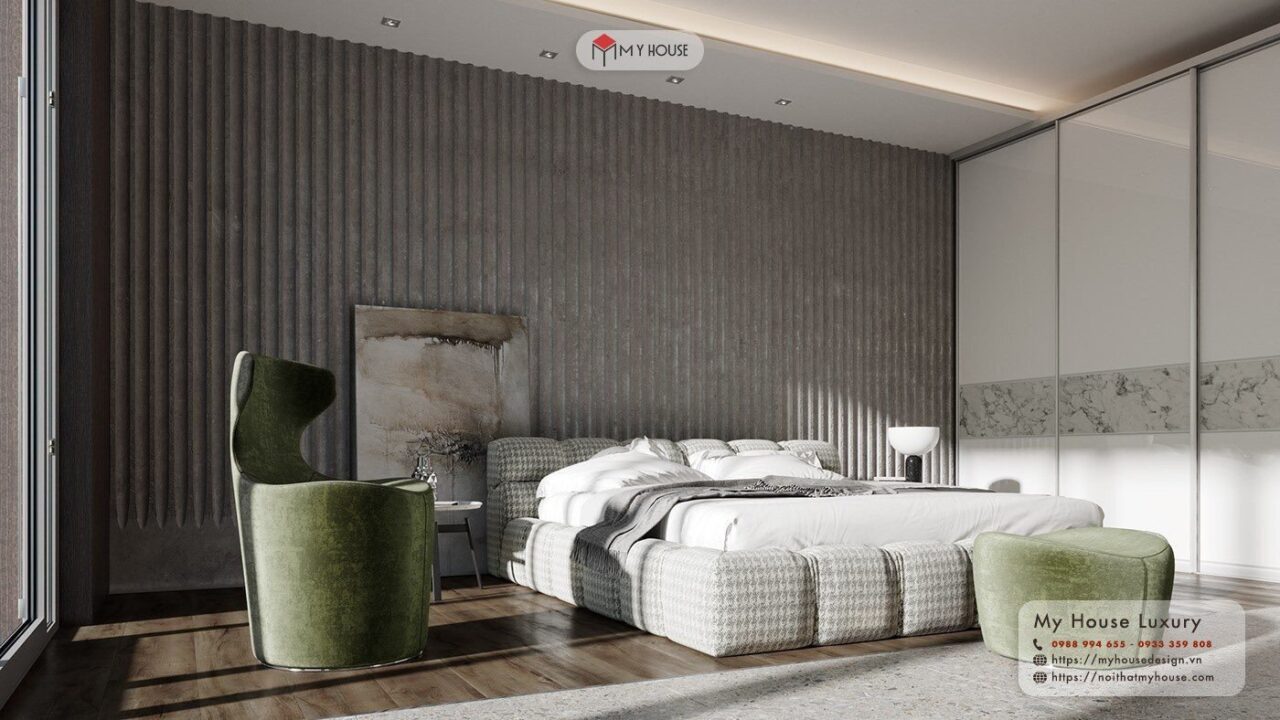 phòng ngủ chung cư thiết kế theo phong cách tối giản