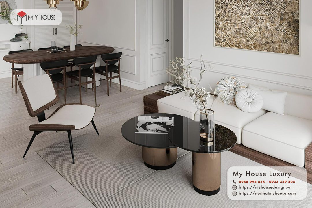 thiết kế chung cư phong cách tối giản