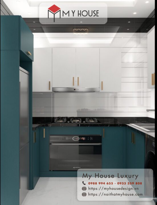 thiết kế bếp chung cư hiện đại 21