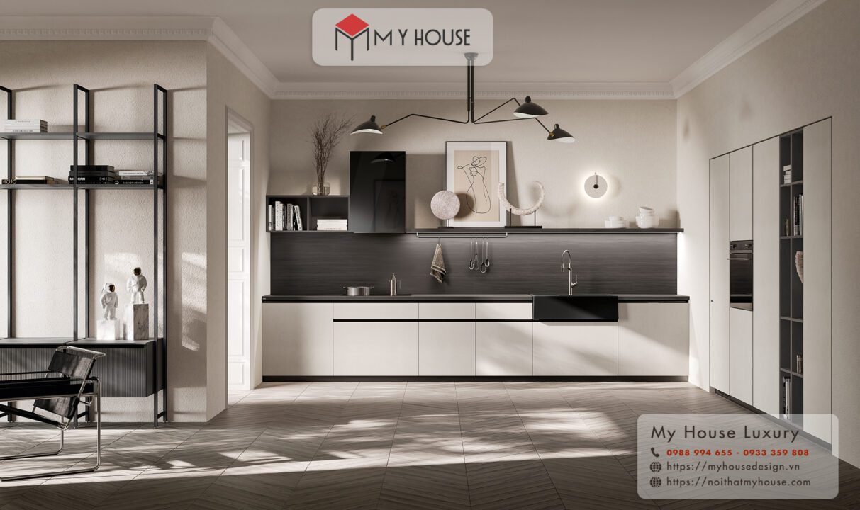 Nội thất phòng bếp nhà ống
