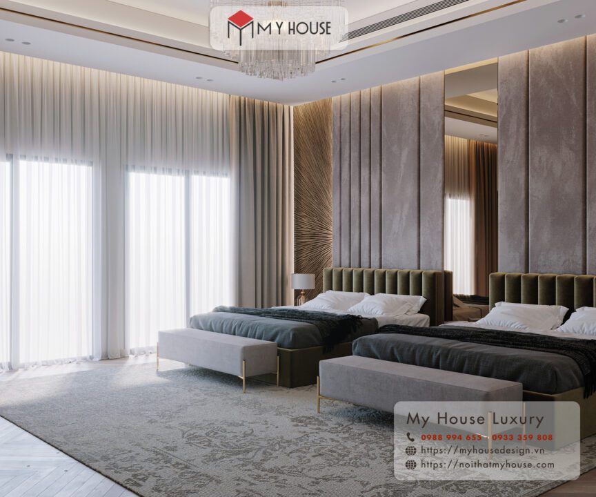 Thiết kế nội thất phòng ngủ khách sạn