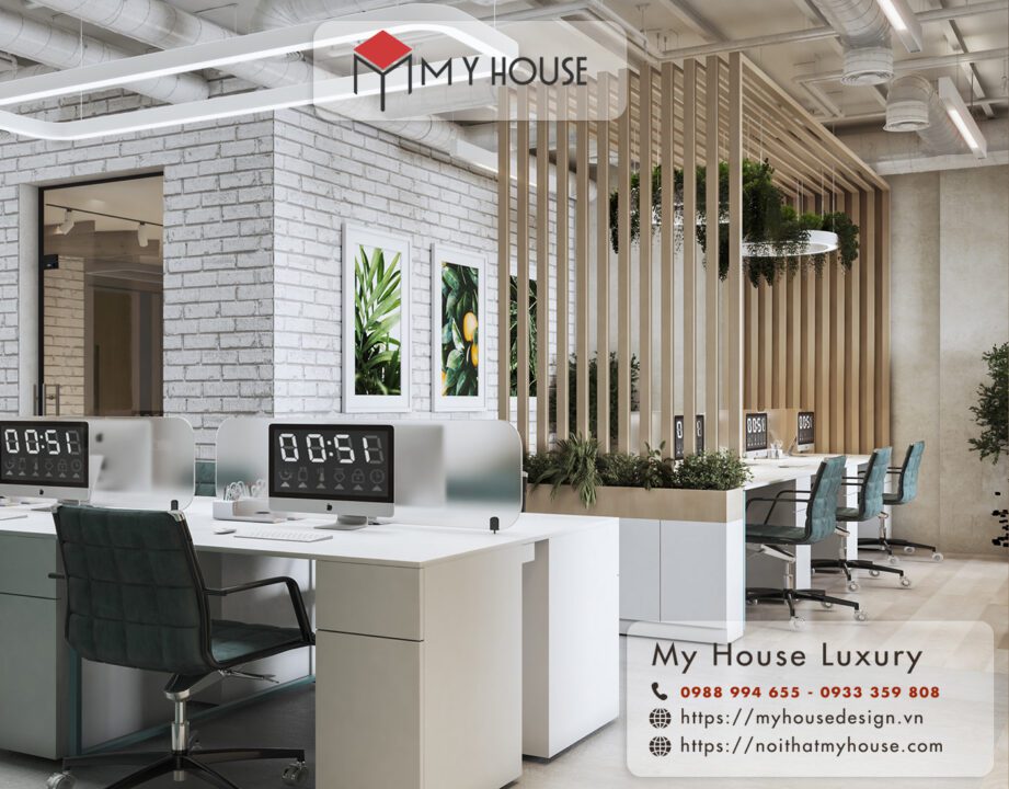 thiết kế văn phòng không gian mở
