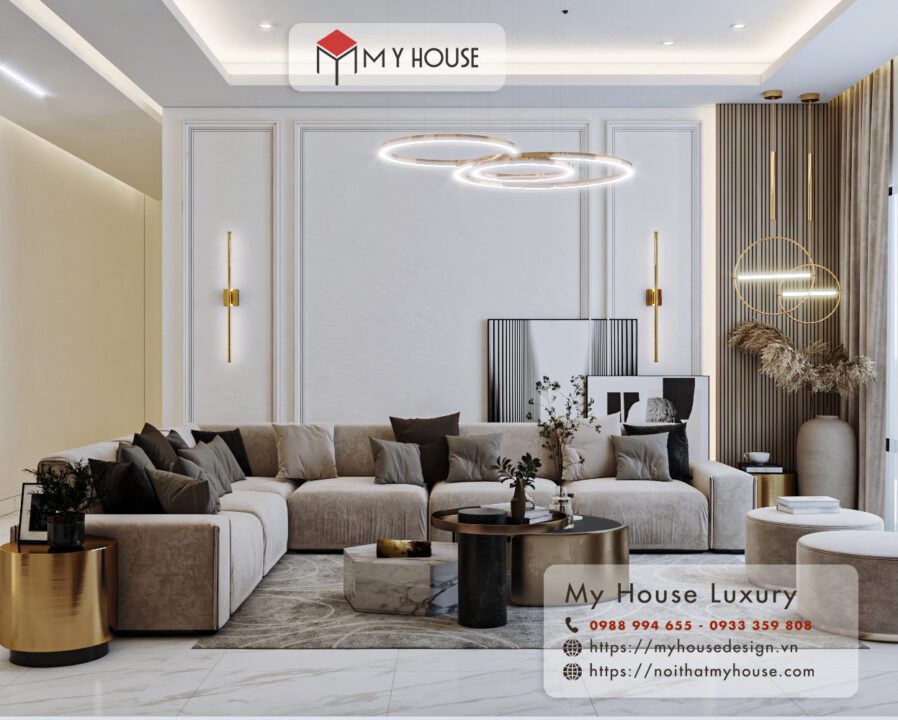 Nội thất phòng khách nhà ống 4m