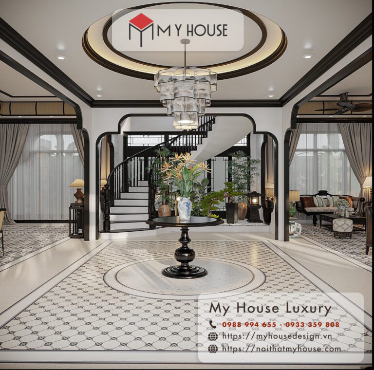 Thiết kế nội thất biệt thự indochine