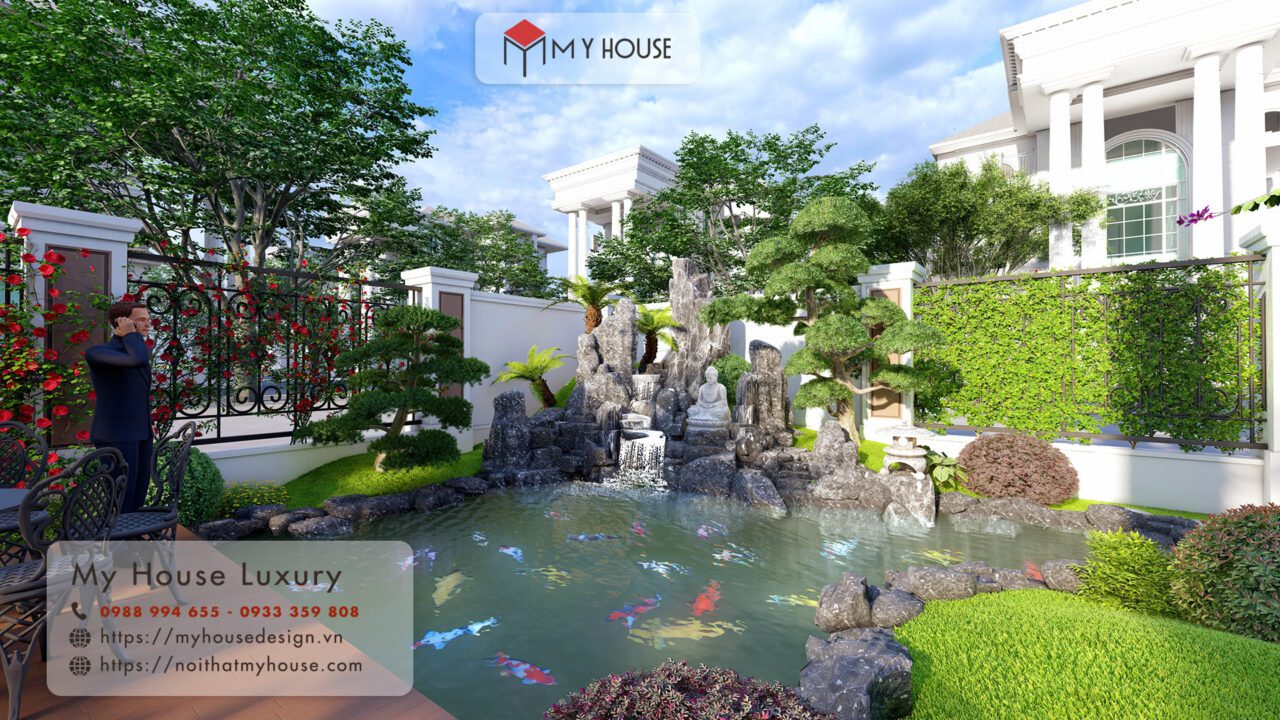 Tiểu cảnh sân vườn biệt thự